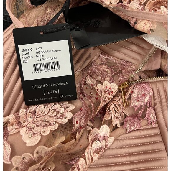 Zhivago Pink Lace Maxi Dress - Picture 6 of 9